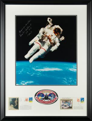 Lot #9558 Bruce McCandless Signed Oversized Photograph - Image 1