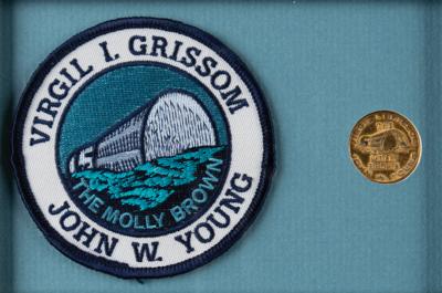 Lot #9056 Gus Grissom's Flown Gemini 3 Fliteline Medallion
