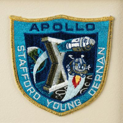 Lot #9175 Bruce McCandless's Flown Apollo 10 Robbins Medallion and Insignia Patch - Image 3