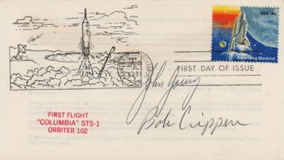 Lot #9573 STS-1 Signed FDC - Image 1