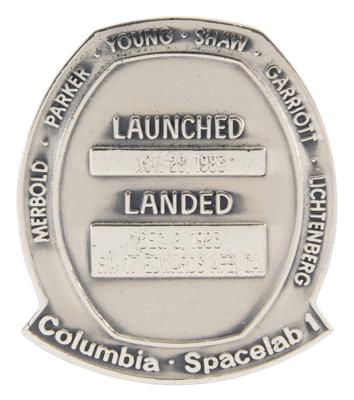 Lot #9551 John Young's STS-9 Flown Robbins Medallion - Image 2