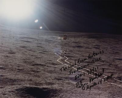 Lot #9366 Edgar Mitchell Signed Photograph - Image 1