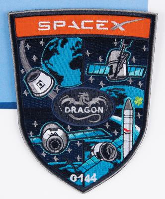 Lot #9682 SpaceX Dragon Employee Parachute Patch with Flown Parachute Fabric - Image 2