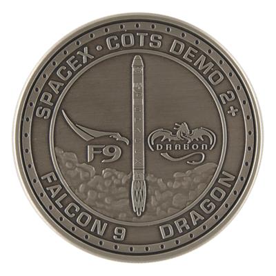 Lot #9684 SpaceX COTS Demo Flight 2 Coin