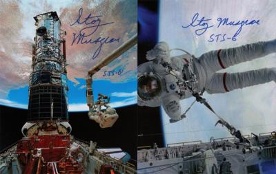 Lot #9561 Story Musgrave (2) Signed Photographs - Image 1