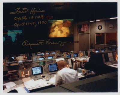 Lot #9326 Fred Haise and Gene Kranz Signed Photograph - Image 1