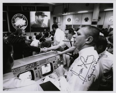 Lot #9336 James Lovell and Gene Kranz Signed Photograph - Image 1
