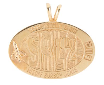 Lot #9549 STS-68 Flown 14K Gold Medallion - Image 1
