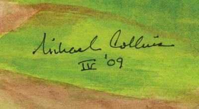 Lot #9204 Michael Collins Signed Watercolor Painting: 'Shuttle: 40 Years After Apollo' - Image 2