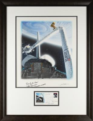 Lot #9711 First (6) Canadian Astronauts Signed Cover with Original 'Canada Space Program' Cover Artwork - Image 1