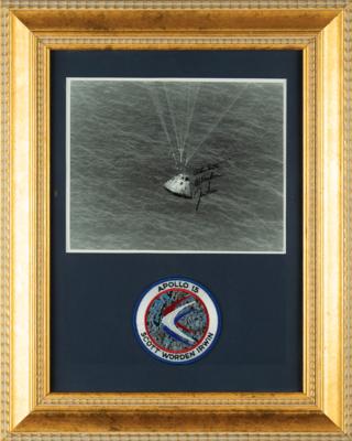 Lot #9390 Apollo 15 Signed Photograph