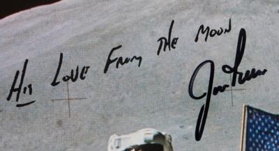 Lot #9404 Jim Irwin Handwritten Speech and Signed Photograph - Image 3