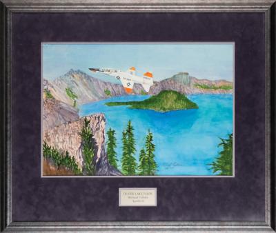 Lot #9209 Michael Collins Original Painting: 'Crater Lake Talon' - Image 3