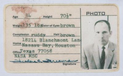 Lot #9652 Theodore Freeman's Deputy Sheriff Badge and ID Card - Image 4