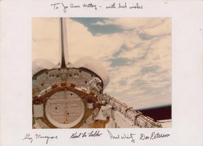 Lot #9580 STS-6 Signed Photograph - Image 1