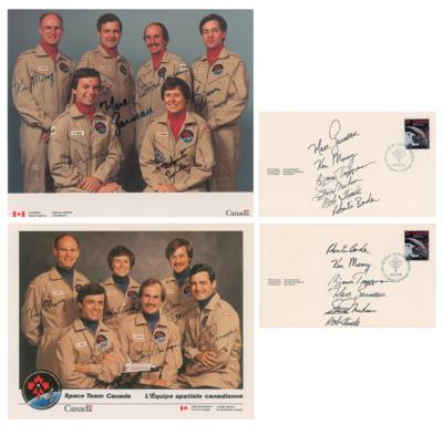 Lot #9553 Canadian Astronauts (4) Signed Items - Image 1