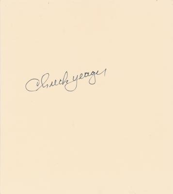 Lot #9729 Chuck Yeager Signature and Hand Tracing - Image 2