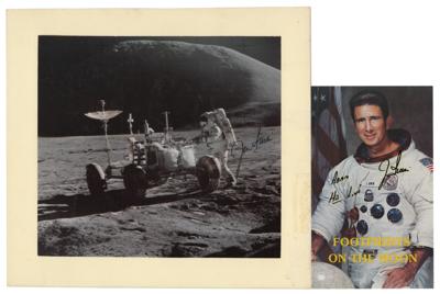 Lot #9401 Jim Irwin Signed Photograph and Pamphlet - Image 1