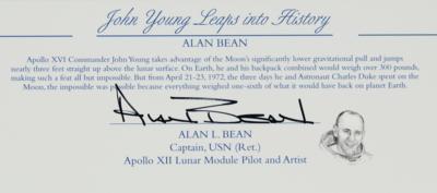 Lot #9437 Alan Bean Signed Giclee Print: 'John Young Leaps into History' - Image 2