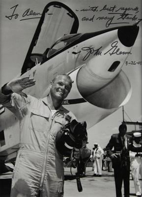 Lot #9036 John Glenn Signed Photograph - Image 1