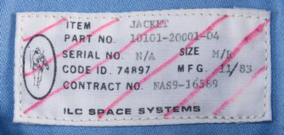Lot #9555 Dale Gardner's STS-51A Flown Flight Suit - Image 3