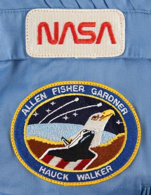 Lot #9555 Dale Gardner's STS-51A Flown Flight Suit - Image 6