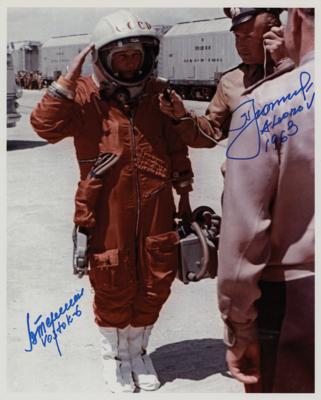Lot #9624 Alexei Leonov and Valentina Tereshkova Signed Photograph - Image 1