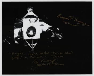 Lot #9512 Gene Kranz and Sy Liebergot Signed Photograph - Image 1