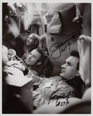 Lot #9627 Alexei Leonov and Valeri Kubasov Signed Photograph - Image 1