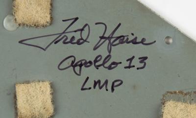 Lot #9324 Fred Haise Signed Apollo CM Panel - Image 2