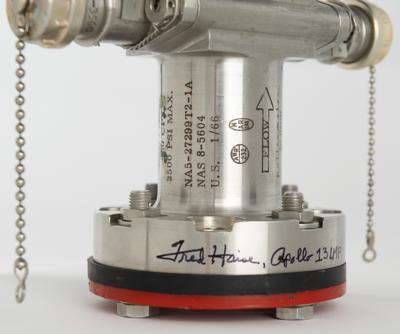 Lot #9325 Fred Haise Signed Saturn V Engine Component - Image 9