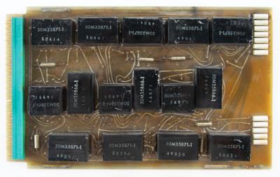 Lot #9128 Apollo Saturn V Launch Control Room Computer Circuit Board - Image 1