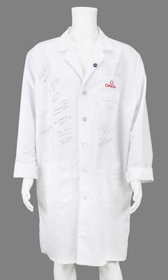 Lot #9490 Omega Lab Coat Signed by (9) Astronauts