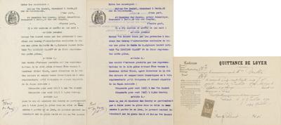 Lot #497 Alphonse and Julia Daudet Documents Signed - Image 1