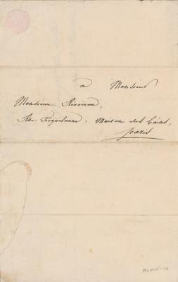 Lot #538 Claude Joseph Rouget de Lisle Autograph Letter Signed - Image 3