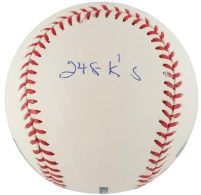 Lot #739 NY Pitchers: Cone, Gooden, and Guidry (3) Signed Baseballs - Image 2