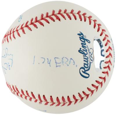 Lot #739 NY Pitchers: Cone, Gooden, and Guidry (3) Signed Baseballs - Image 5