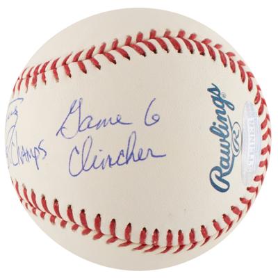 Lot #743 NY Yankees Pitchers: Bouton and Torrez (2) Signed Baseballs - Image 3