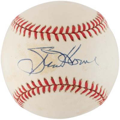 Lot #746 NY Yankees: Abbott, Dent, Hernandez, and Howe (4) Signed Baseballs - Image 6