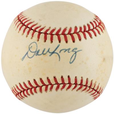 Lot #708 Baseball: Howard, Long, and Tresh (3) Signed Baseballs - Image 2