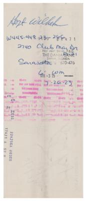 Lot #769 Hoyt Wilhelm Signed Payroll Check - Image 1