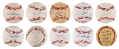Lot #741 NY Yankees (10) Signed Baseballs - Image 1