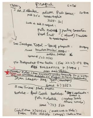 Lot #501 Allen Ginsberg Autograph Note Signed - Image 2