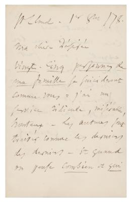 Lot #535 Charles Gounod Autograph Letter Signed