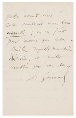 Lot #535 Charles Gounod Autograph Letter Signed - Image 2