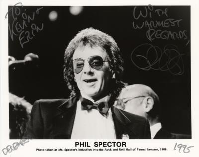 Lot #599 Phil Spector Signed Photograph - Image 1