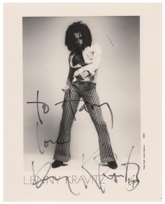 Lot #577 Lenny Kravitz Signed Photograph