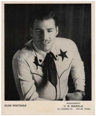 Lot #554 Slim Whitman Signed Photograph - Image 1