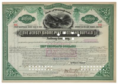 Lot #306 William K. Vanderbilt and Chauncey Depew Signed Mortgage Bond - Image 1