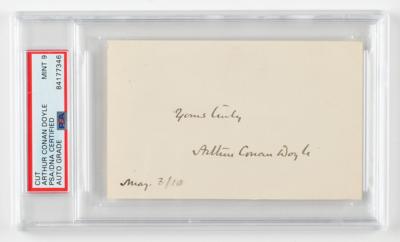 Lot #476 Arthur Conan Doyle Signature and 'Hound of the Baskervilles' First Edition